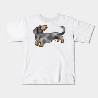 Dog - Wire-Haired Dachshund - Dapple Kids T-Shirt